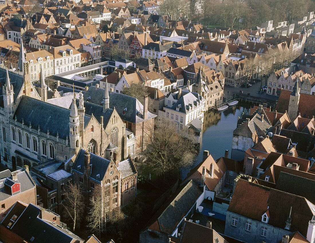 Burg from the Town Hall, Brugge. Belgium