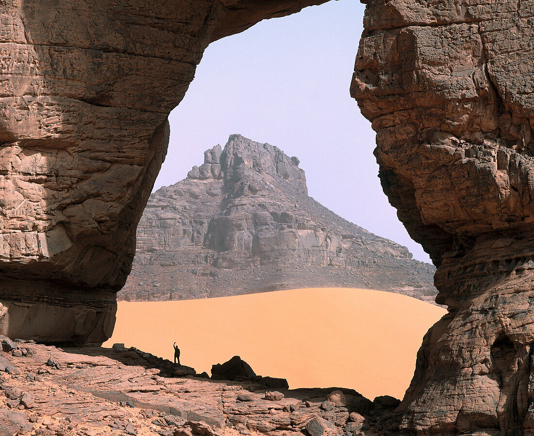 Natural arch, Jebel Acacus. Southern Lybia