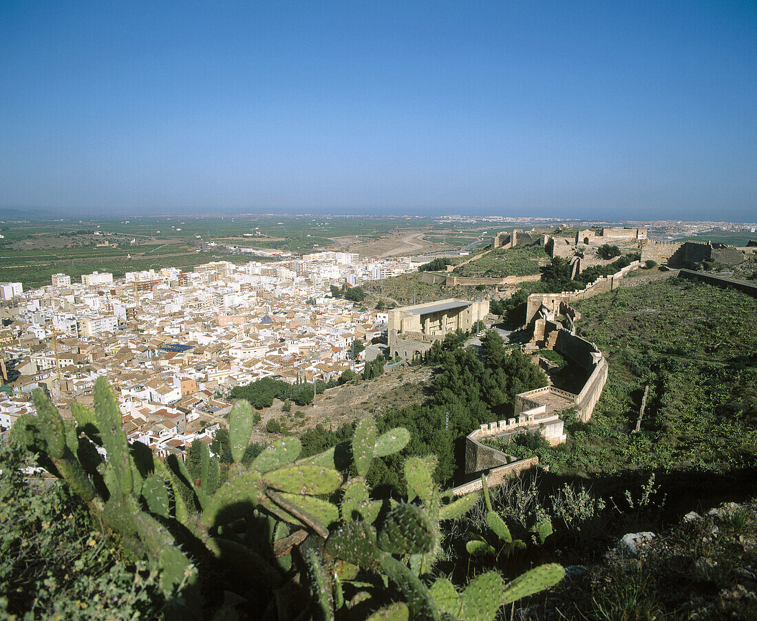 Castle ruins, Sagunto. Valencia province, Comunidad Valenciana, Spain