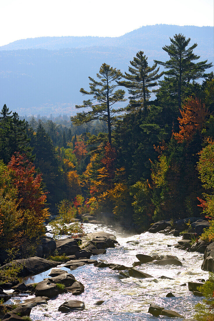 Waterfall of Cupsuptic River, Maine, ,USA