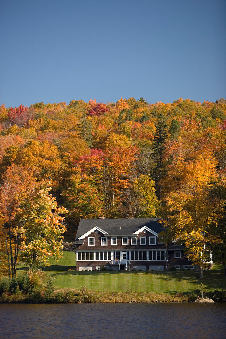 Lake at Dixville Notch in autumn, New Hampshire, ,USA