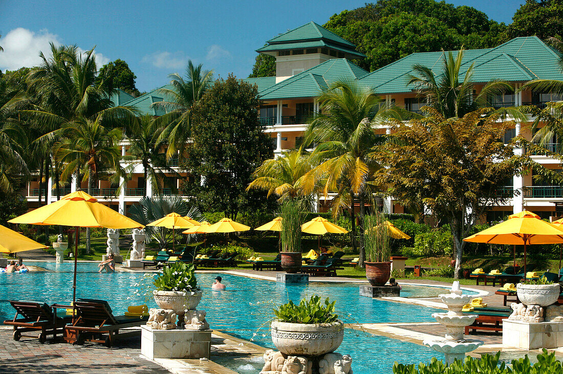 Pool area, Angsana resort, Bintan Island, Indonesia