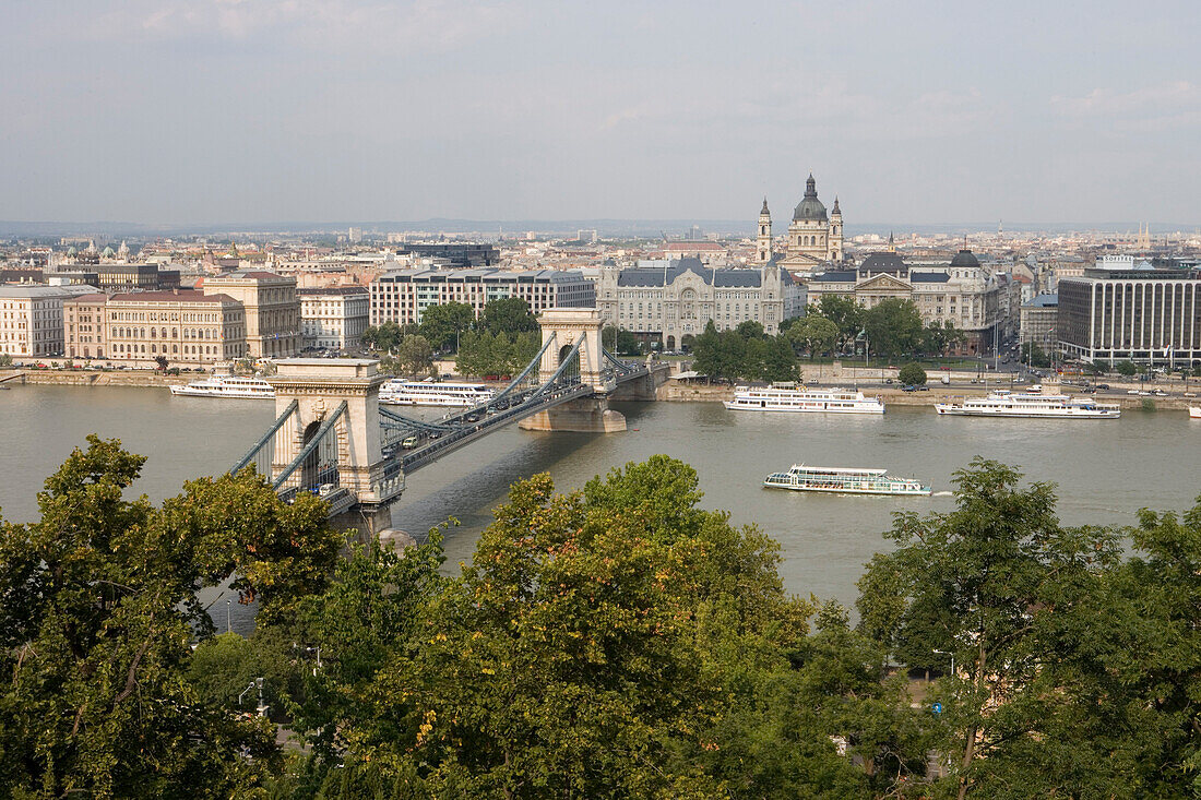 View from Castle Hill, Buda, Budapest, Hungary