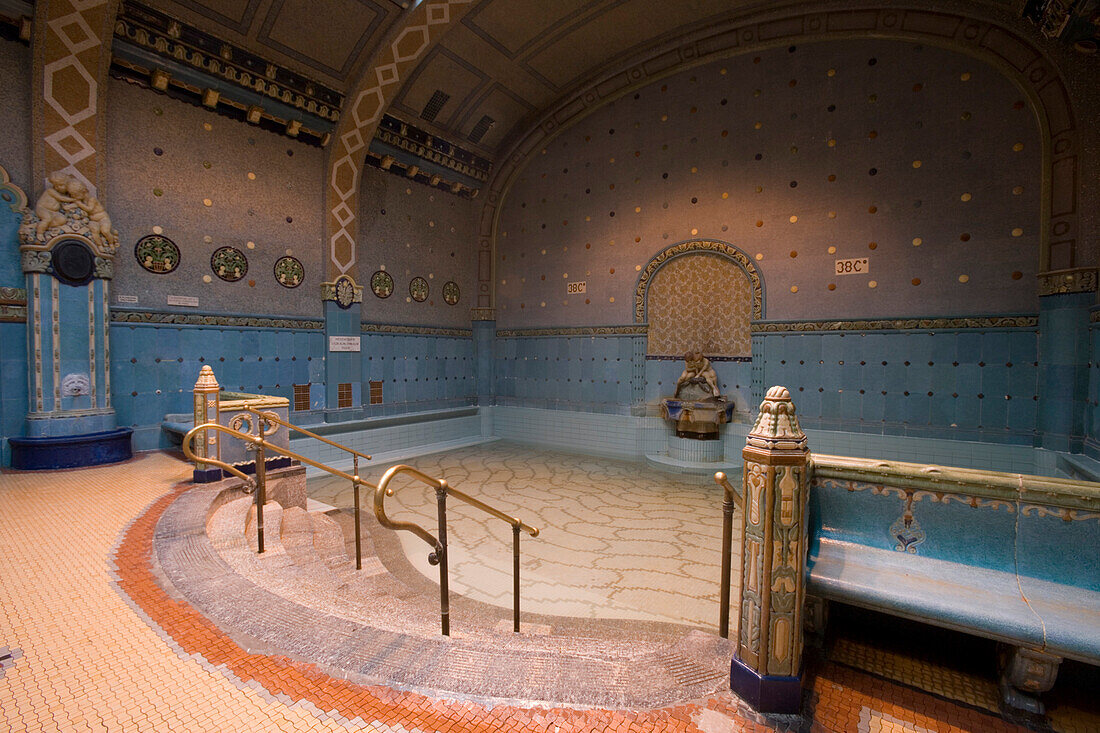 Thermal Pool at Gellert Baths, Buda, Budapest, Hungary