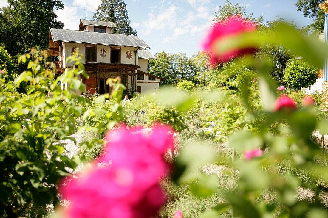 Casino auf der Roseninsel, Wörth, Feldafing, Starnberger See, Bayern, Deutschland