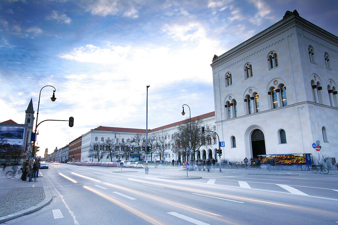 The main building on Ludwig Street, University, Ludwig Maximilians Universität, Munich, Bavaria, Germany
