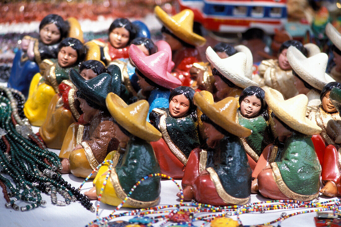 Souvenirs offered at Lake Atitlan, Guatemala