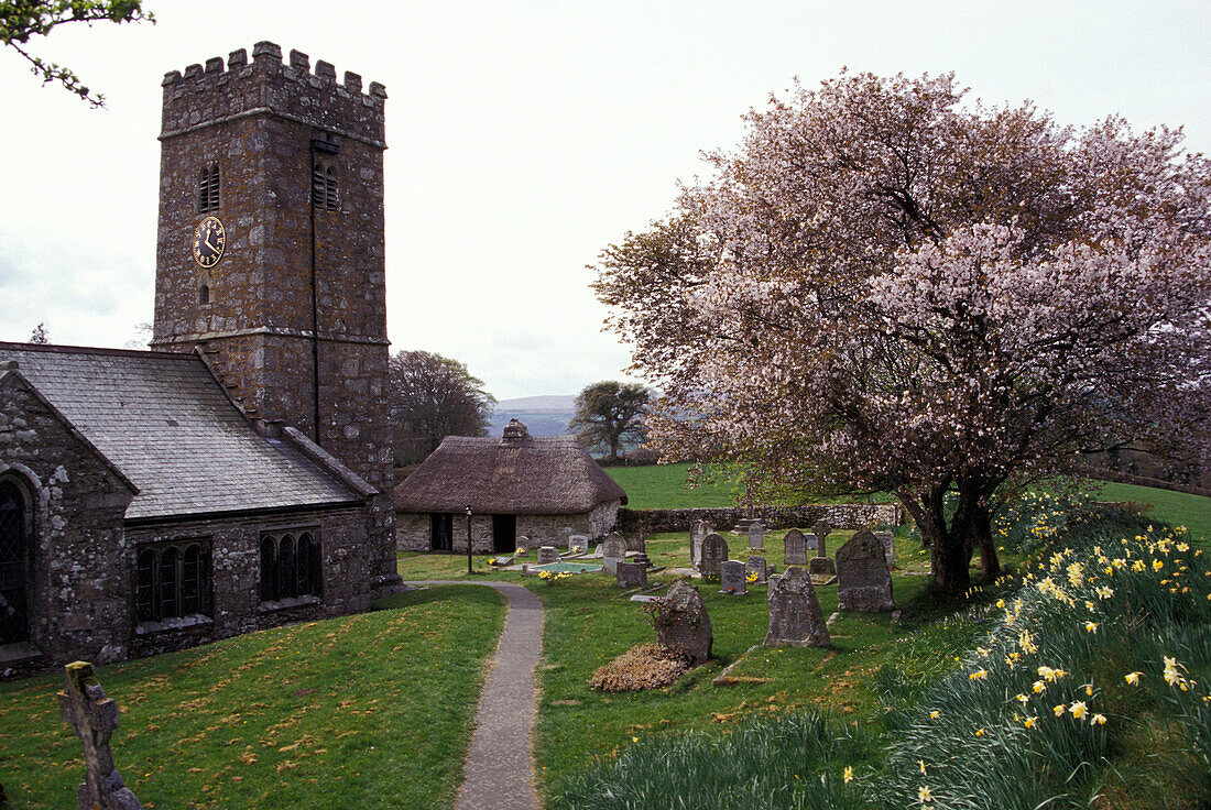 St. Peter's Church, Buckland in the Moor, Dartmoor, Devon, England, United Kingdom