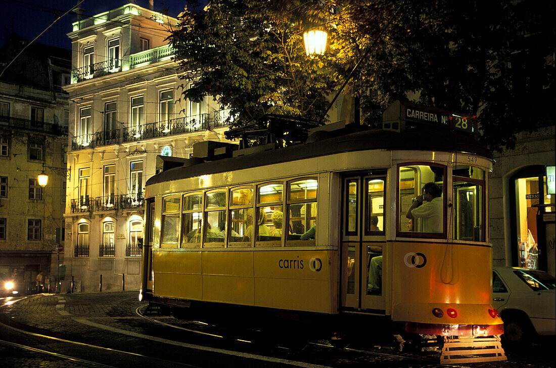 Tramway, Largo do Chiado, Bairro Alto, Lisbon, Lisbon, Potugal