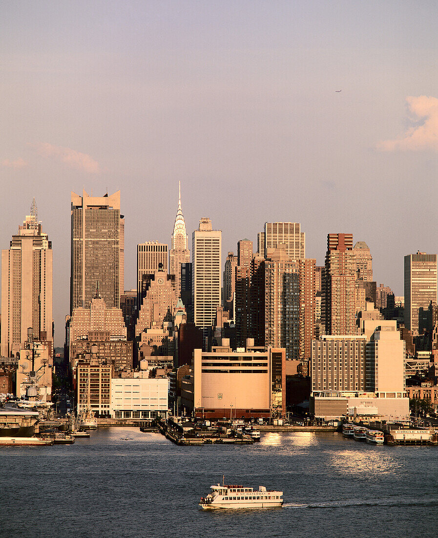 Manhattan from Hudson River. New York City. USA