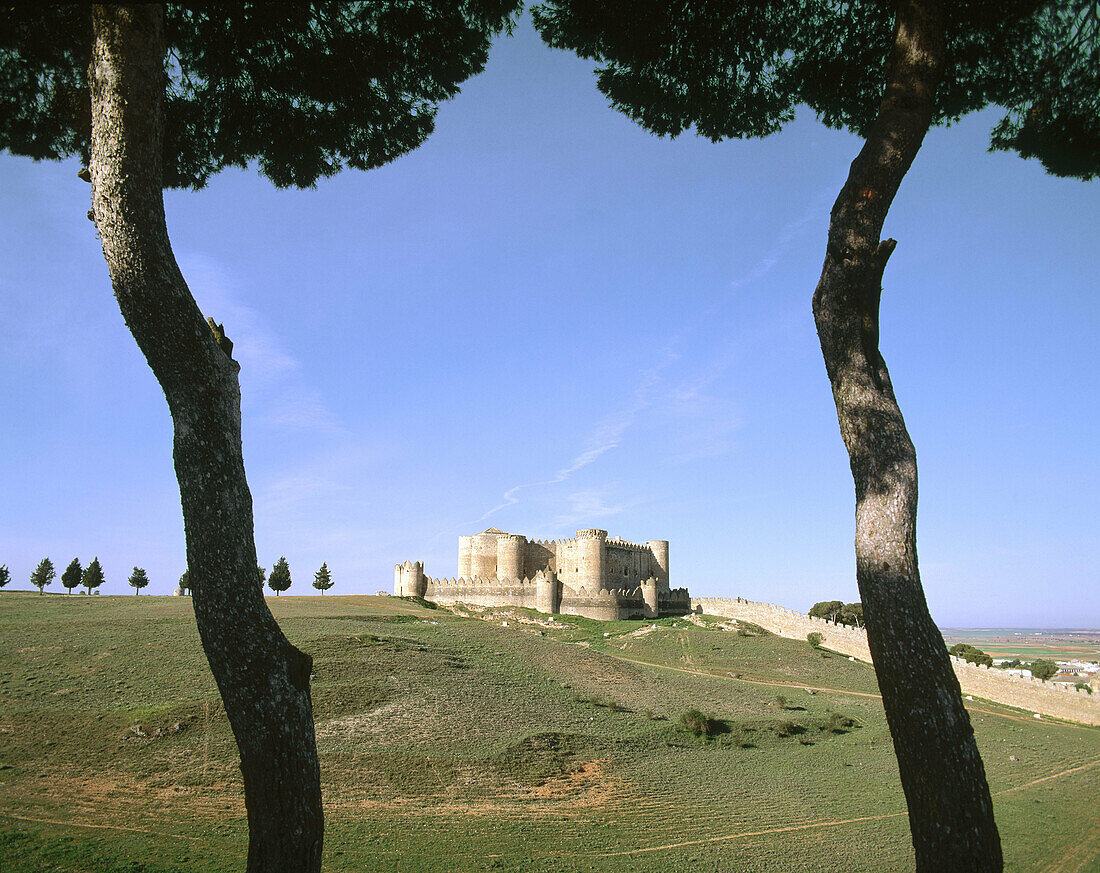 Belmonte Castle. Cuenca province. Castile-La Mancha. Spain