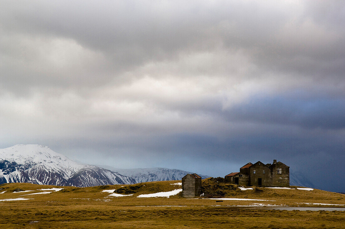 Landscape with ruin, Iceland