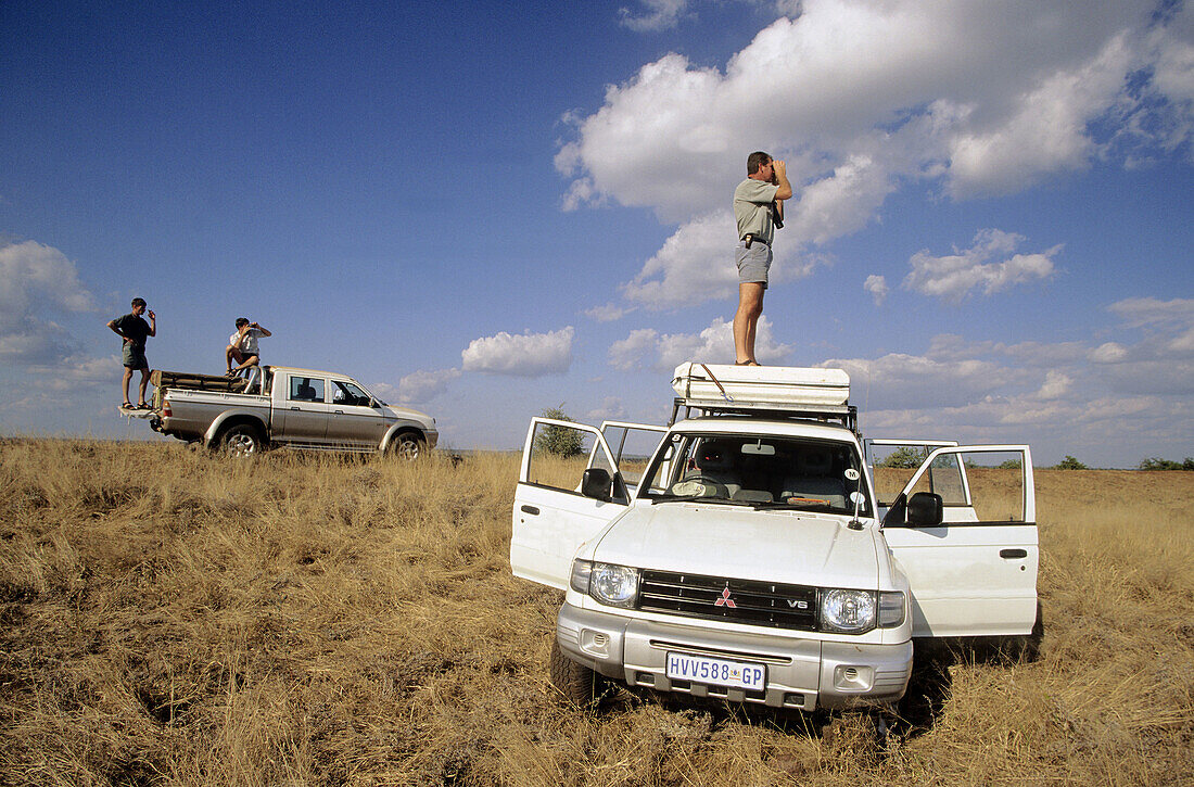 Tourists on Safari, Kruger National Park, South Africa