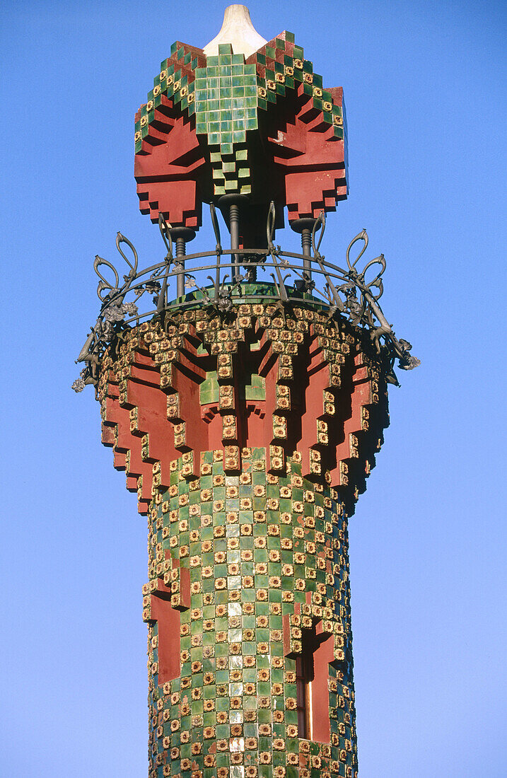 Tower by Antoni Gaudí. El Capricho. Comillas. Cantabria. Spain.