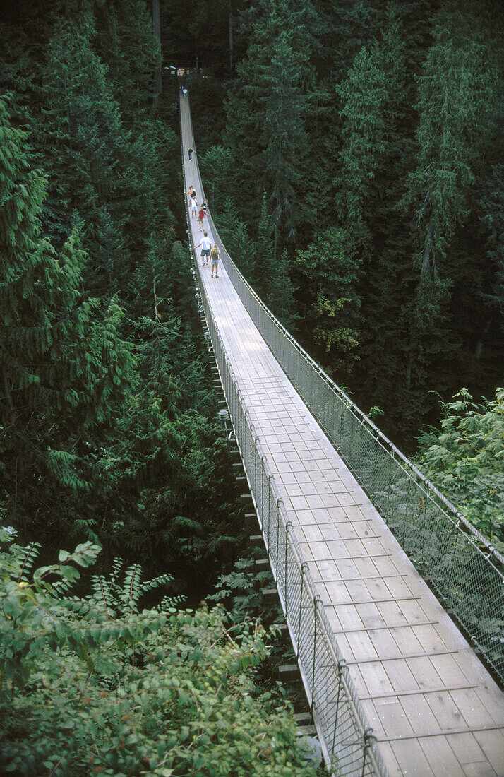 Capilano suspension bridge. Vancouver. Canada.