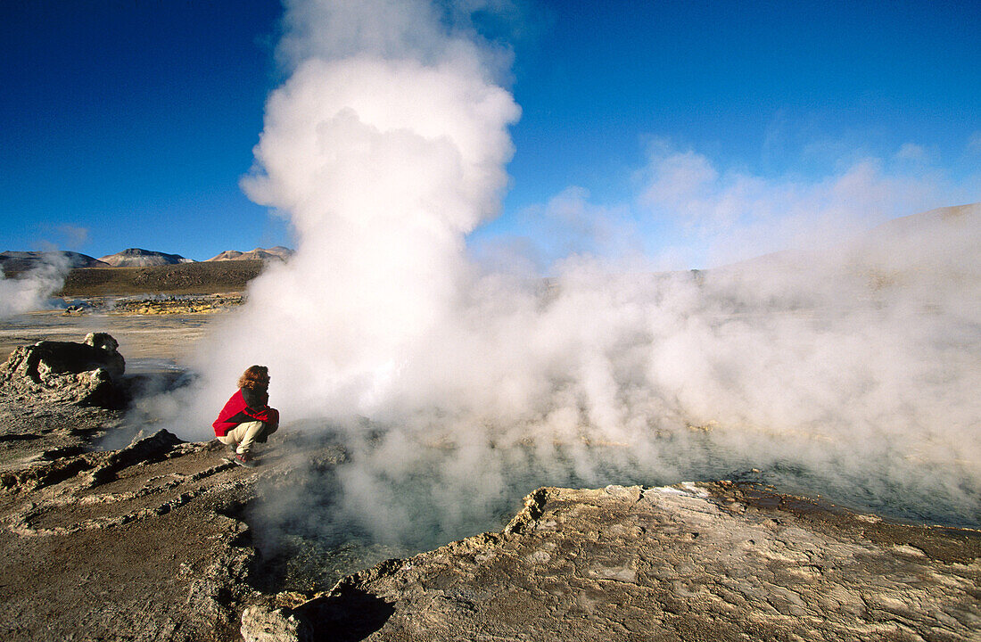 Tatio geyser. Atacama desert. Chile.