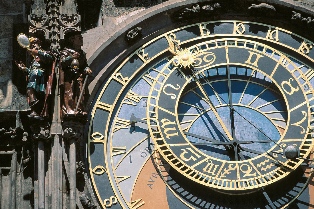 Astronomical clock. Old Town Hall. Prague. Czech Republic