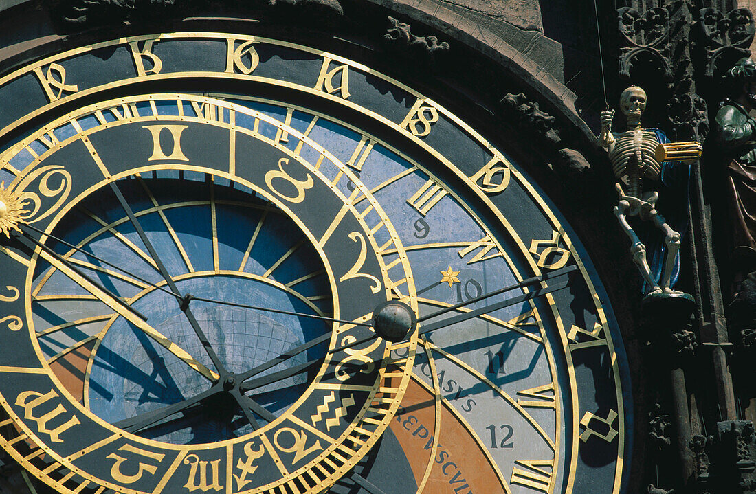 Astronomical clock. Old Town Hall. Prague. Czech Republic