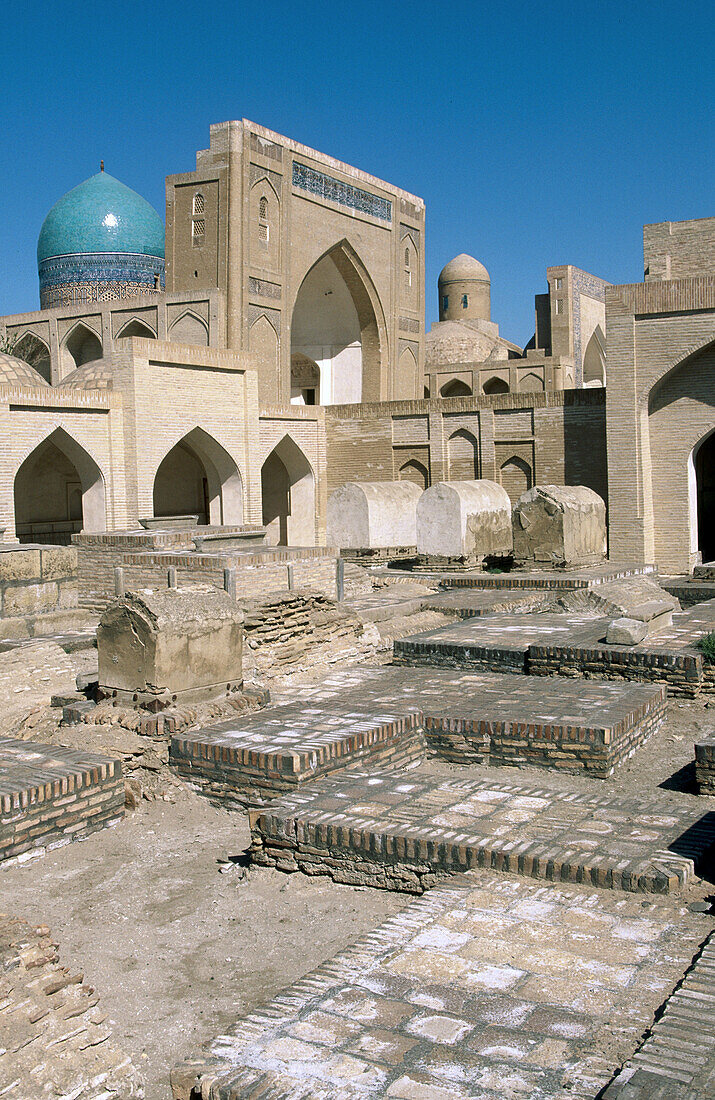 Chor-Bakr mosque and necropolis (XVIth century). Near Bukhara. Uzbekistan.
