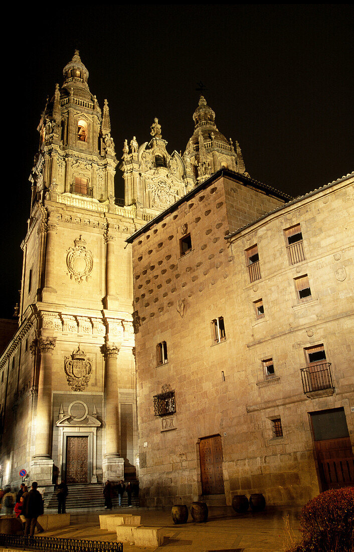 Casa de las Conchas and the Clerecia. Salamanca. Spain
