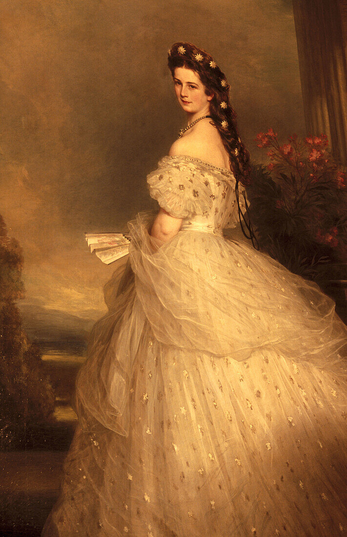 Sissi portrait, by F.X. Winterhalter. Imperial rooms. Hofburg Palace. Vienna. Austria