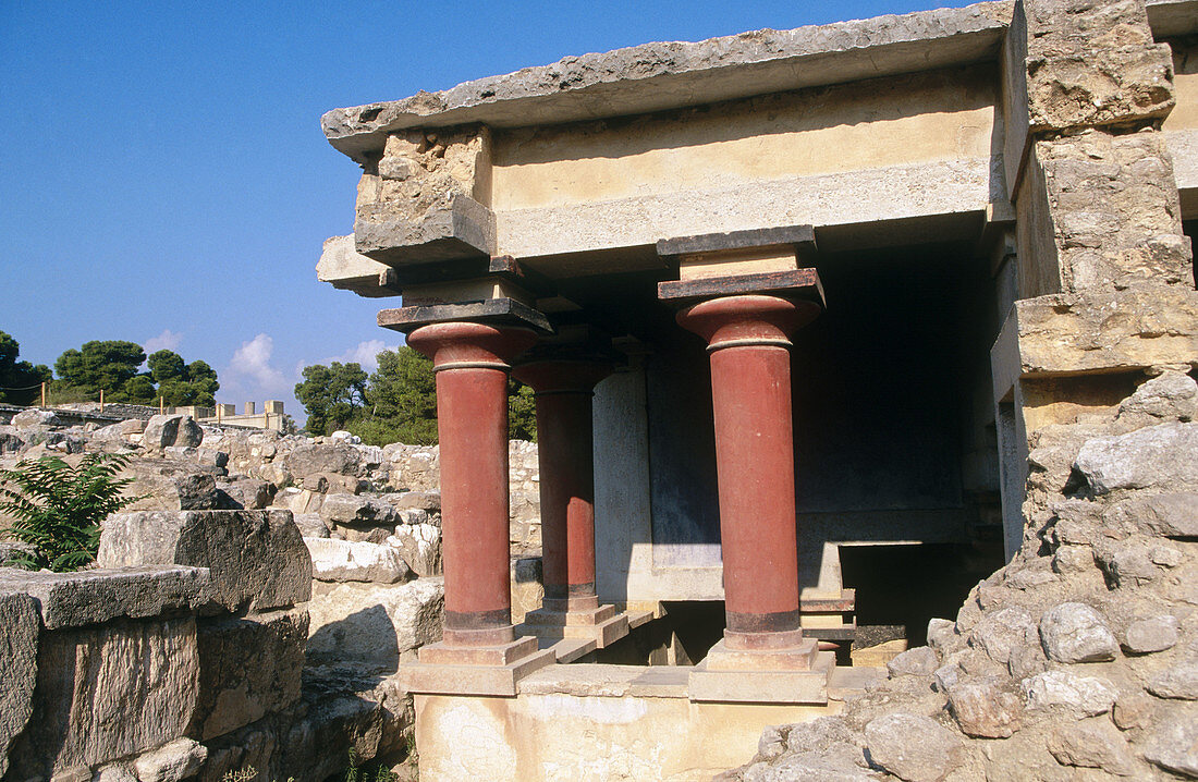 Knossos Palace ruins. Heraklion. Crete. Greece
