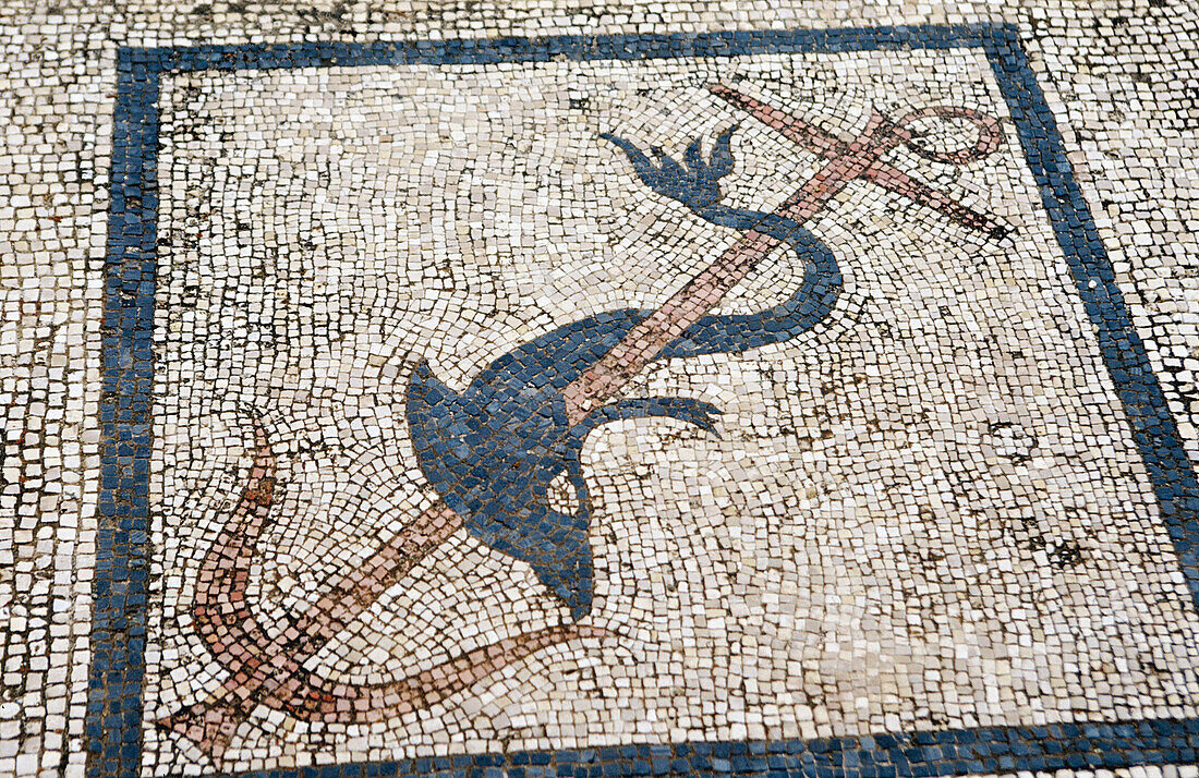 Mosaic. Delos, Cyclades Islands. Greece