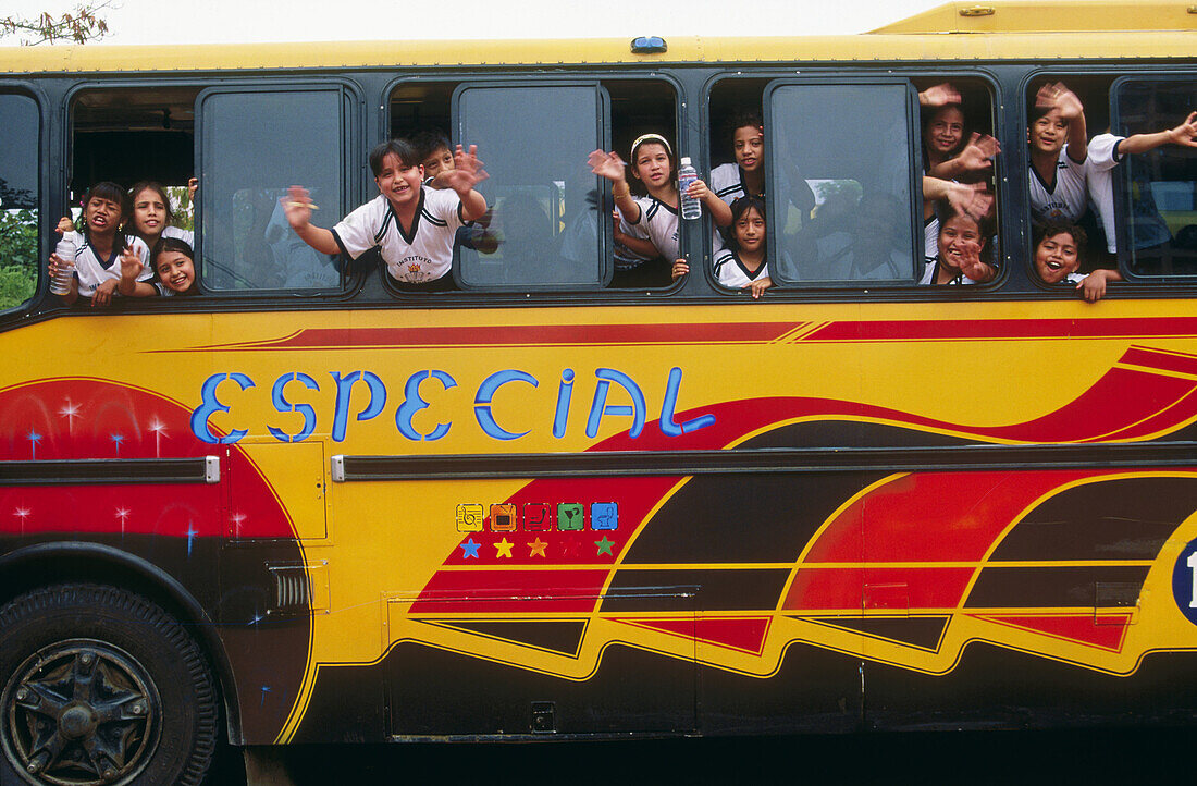 School bus from Guayaquil. Guayas province. Ecuador