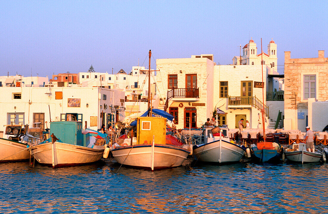 Naoussa in Paros. Cyclades Isles. Greece