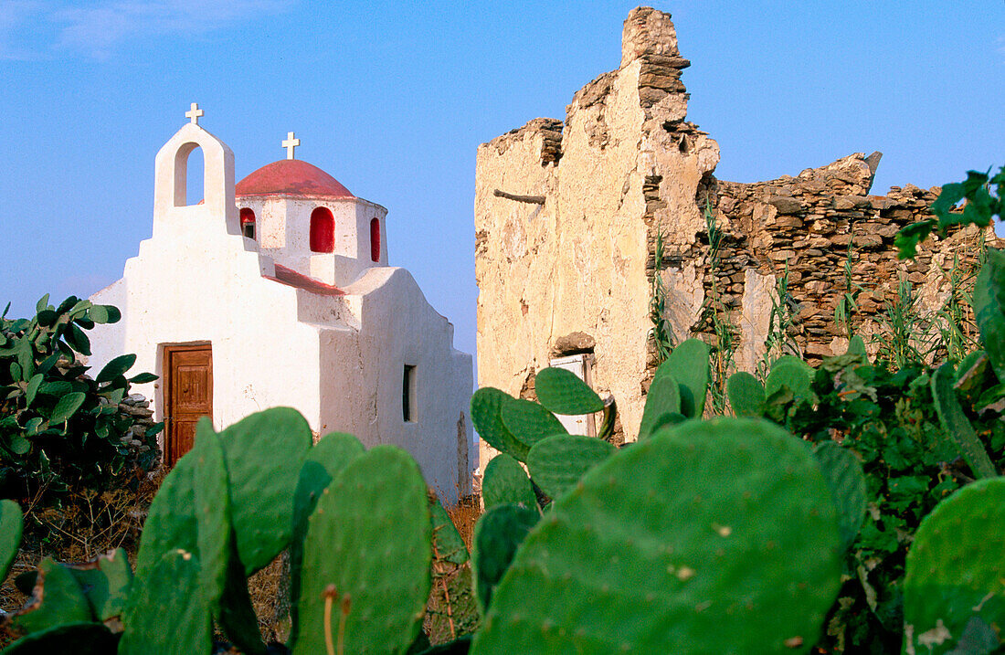 Panagia in Paleokastro. Mikonos. Greece