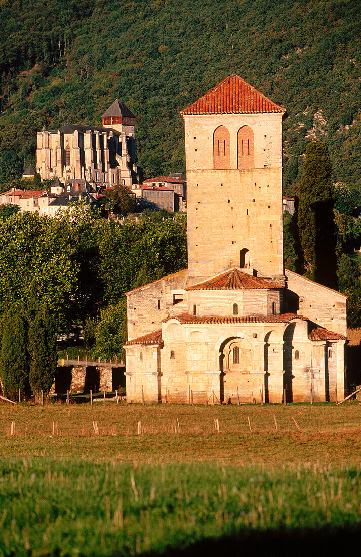 Basilica Saint Just de Valcabrere in Saint Bertrand-de-Comminges. Haute Garonne. Midi-Pyrenees. France