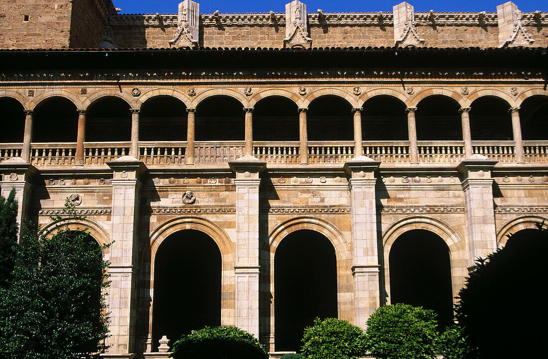 Interior courtyard. Hostal San Marcos. Leon. Castilla-Leon. Spain