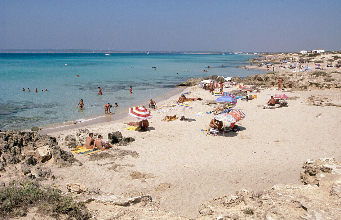 Migjorn Beach. Formentera. Balearic Islands. Spain.