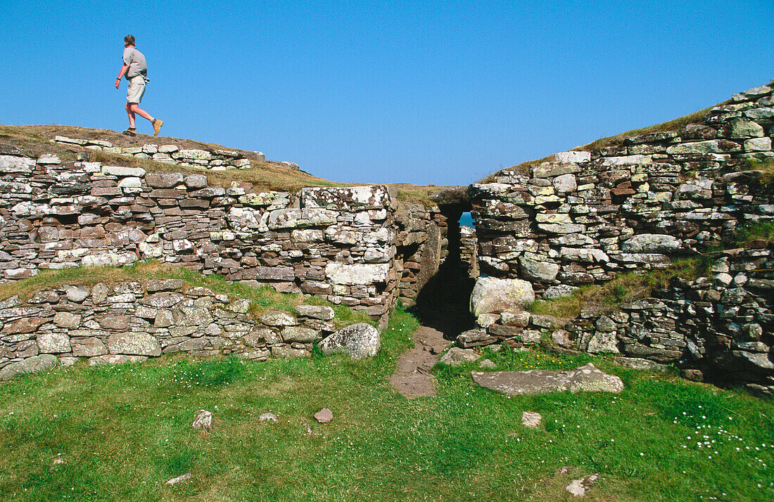 Carn Liath, celtic house from the Iron Age. Highlands. Scotland