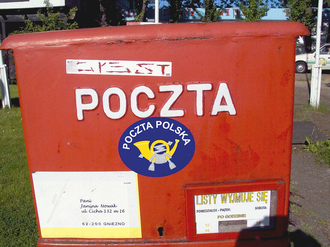 Letter box. Poland