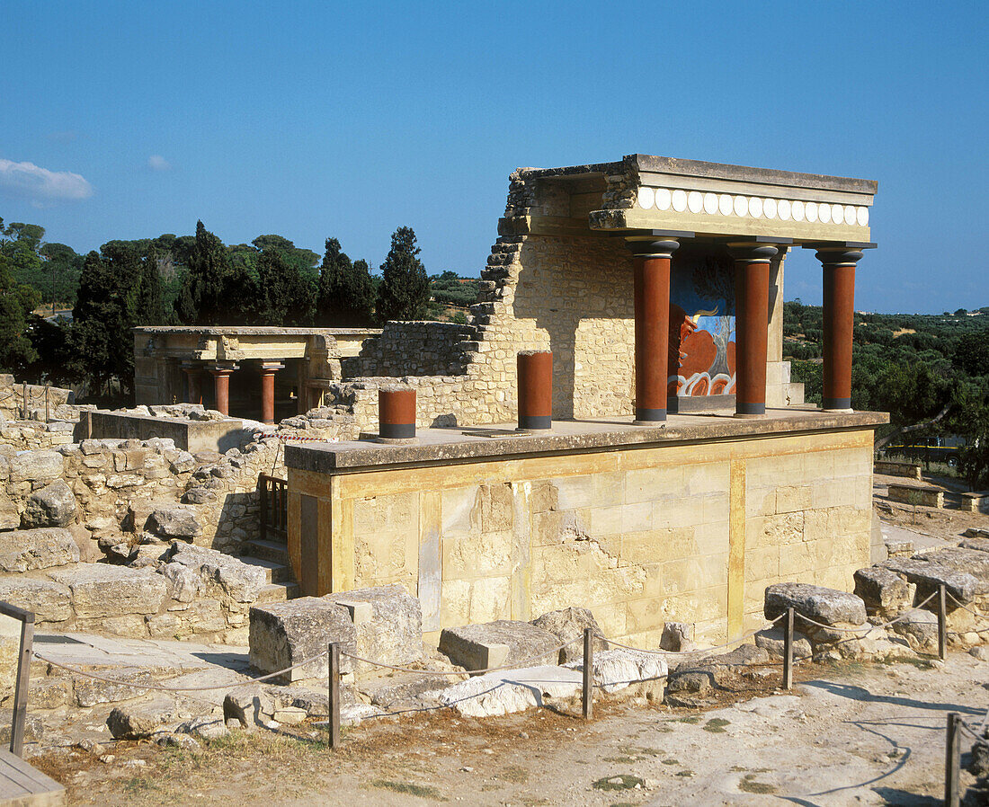 Minoan palace ruins, Knossos. Crete, Greece