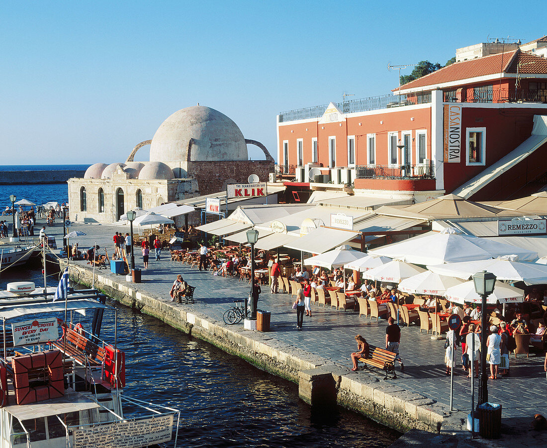 Port of Chania, Crete. Greece