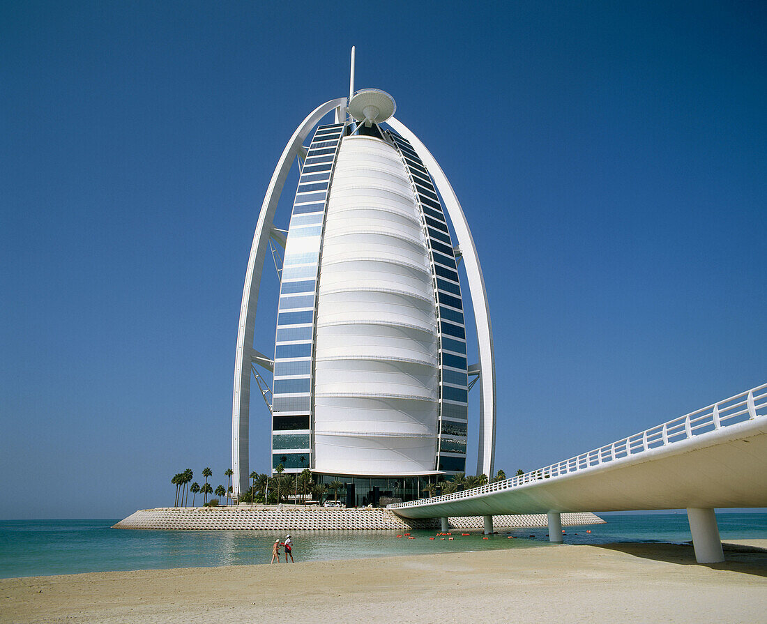 Burj Al Arab hotel, Umm Suqeim district, Dubai City. UAE (United Arab Emirates)