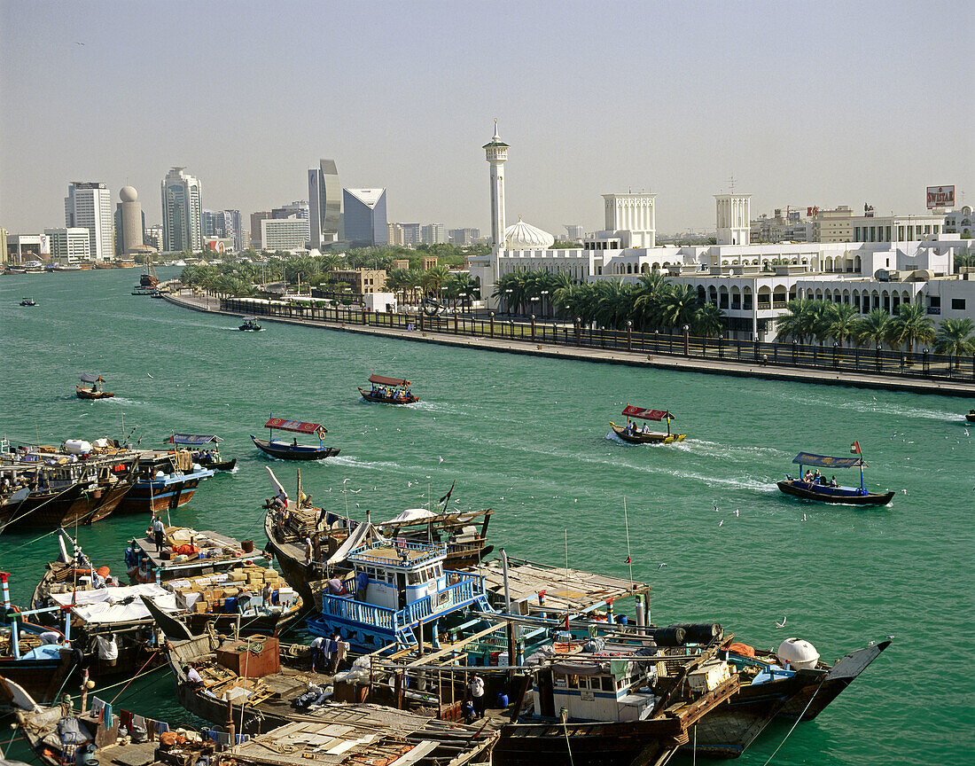 Dubai Creek, Deira district, Dubai City. UAE (United Arab Emirates)