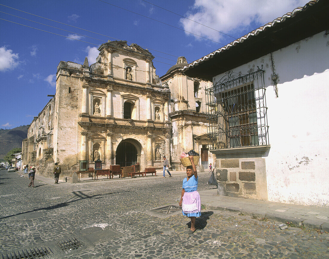 Church of Saint Augustine. Antigua. Guatemala