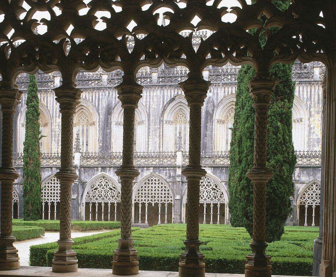 Cloister. Monastery of Batalha. Leiria. Portugal.