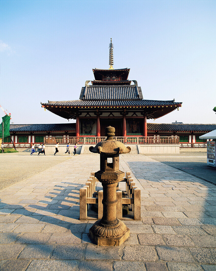 Shitenno-ji Temple. Tennoji district, Osaka. Kansai. Japan.Tennoji