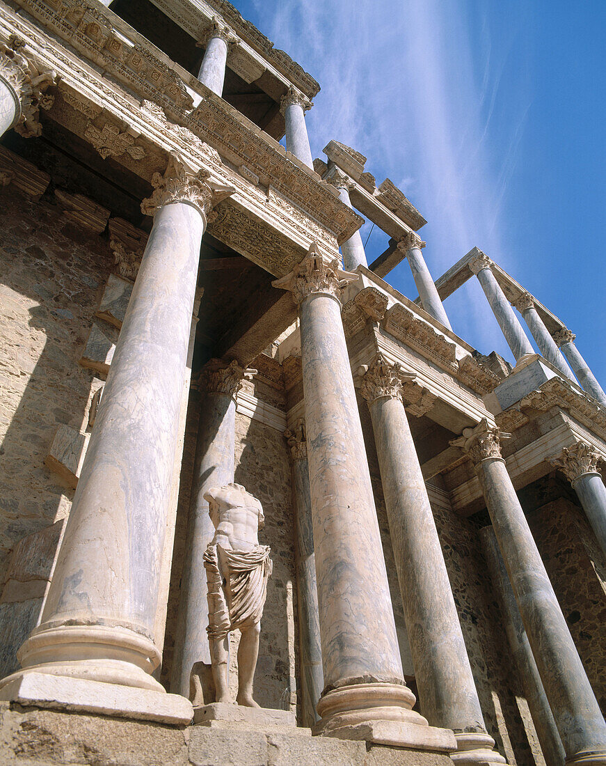 Roman theater. Merida. Badajoz province. Spain