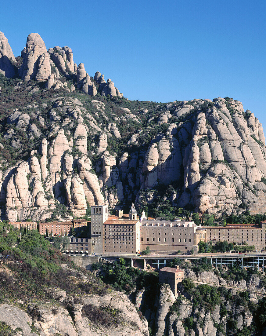 Montserrat Abbey. Bages, Barcelona province. Spain.
