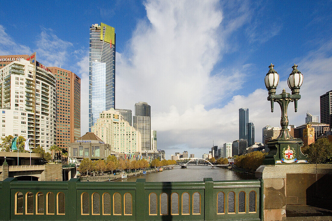 Yarra River. Eureka Tower. Melbourne City. Victoria. Australia. April 2006