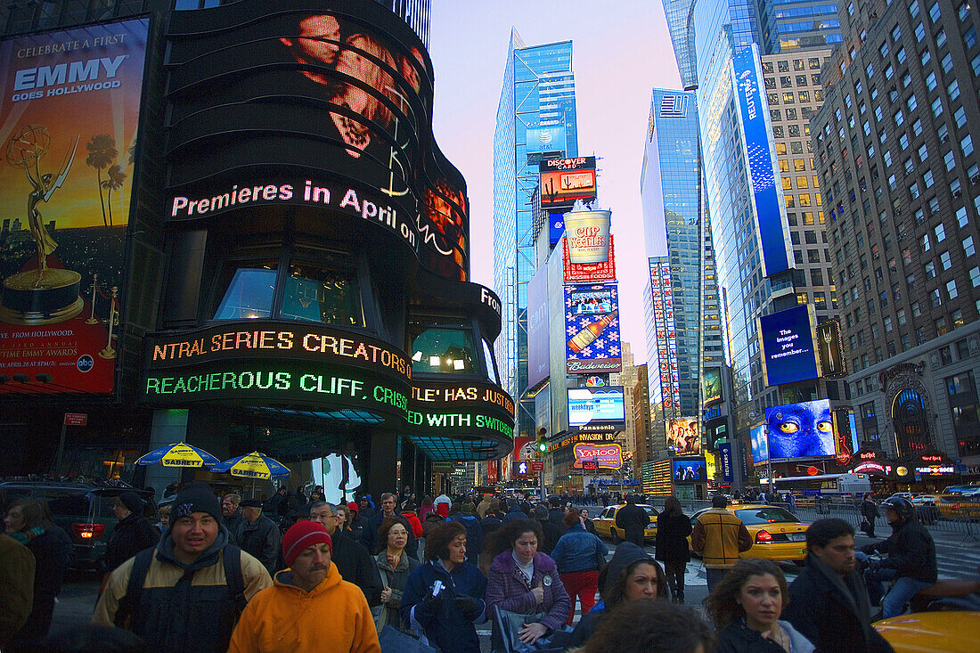 Midtown Manhattan. Times Square. New York City. March 2006. USA.