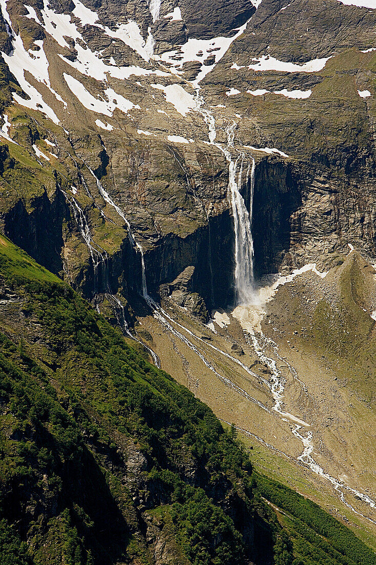 Waterfall. Grossglockner Pass. Austria