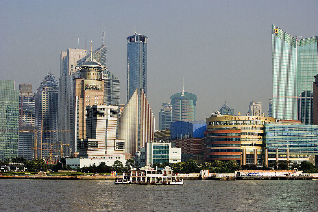 Huangpu River. Pudong New Area. Shanghai City. 2006. China