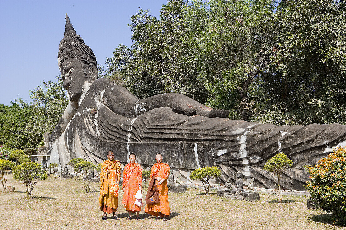 Thye Buddha Park. Outside the City. Ventiane City. Laos. January 2007.