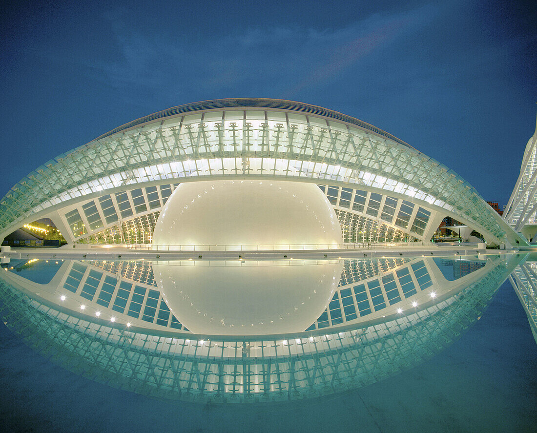 Hemisferic. City of Arts and Sciences, by S. Calatrava. Valencia. Spain